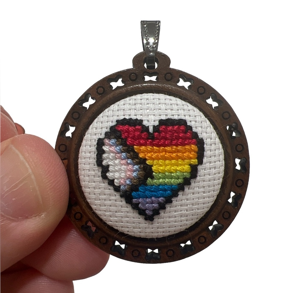 🏳️‍🌈Happy Pride Gay Rainbow Necklace Handmade🌈